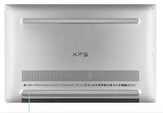 DELL XPS 13 7390 - Service Tag