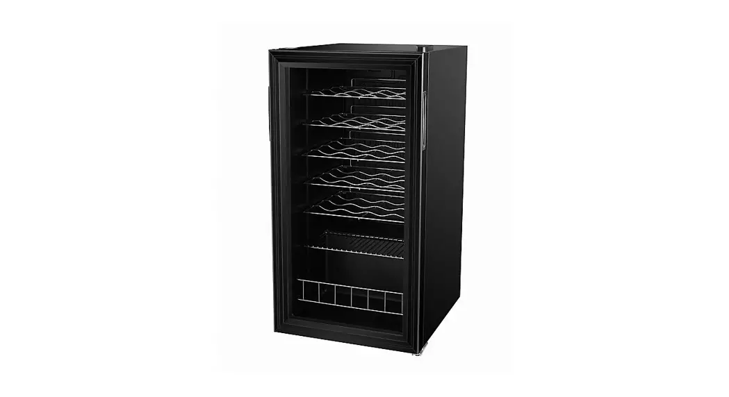 Kingfisher Ghfswc25buk Black Glass Bottles Drinks Cooler Instruction Manual