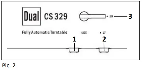 Dual CS 329 Record Player - Fig 11