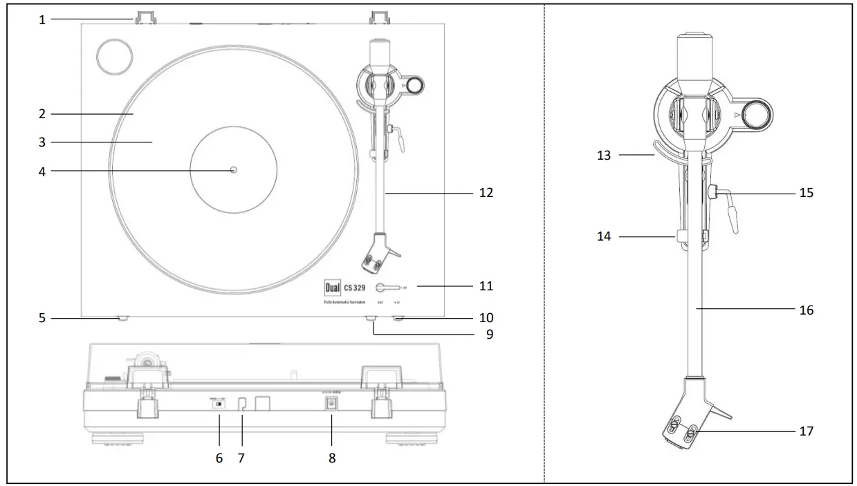 Dual CS 329 Record Player - Fig 2