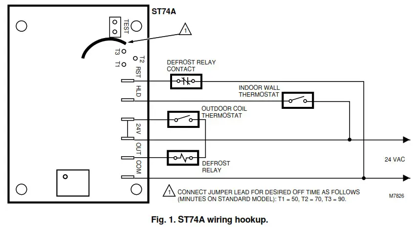 Honeywell TRADELINE ST74A1053 -ST74A1053 DEFROST CONTROLLER