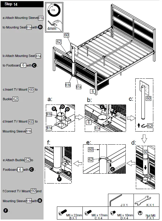 X Rocker 2110701 TV Mount Basecamp Bed 22