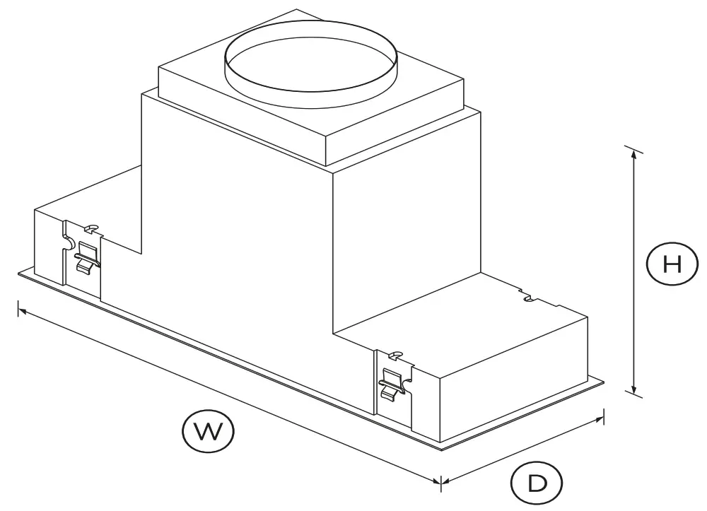 FISHER PAYKEL HPB3011 4 N Insert Range Hood Fig