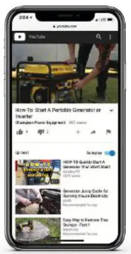 CHAMPION 200915 1200W Portable Generator - mobile icon