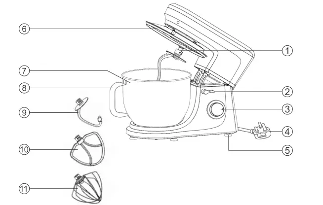 INALSA-Esperto-1400W-Professional-Stand-Mixer-fig-1