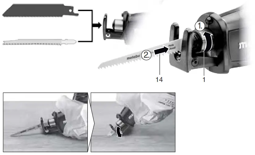 metabo 602266890 Compact Reciprocating Saw - fig1