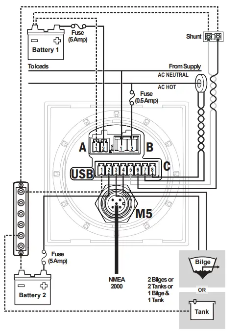 BLUE SEA 1850 M2 Vessel Systems Monitor fig 21