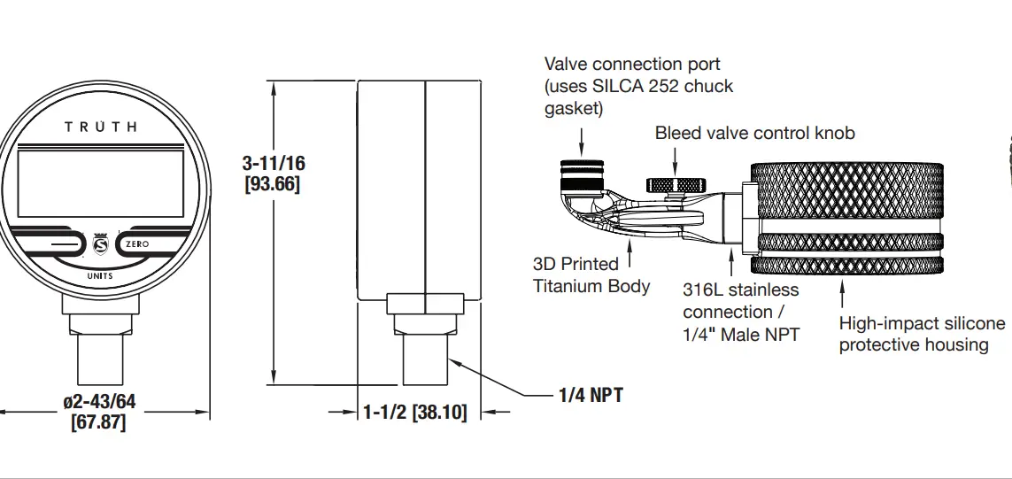 SILCA SIAMPU012ASY0100 the Truth Digital Pressure Gauges 1
