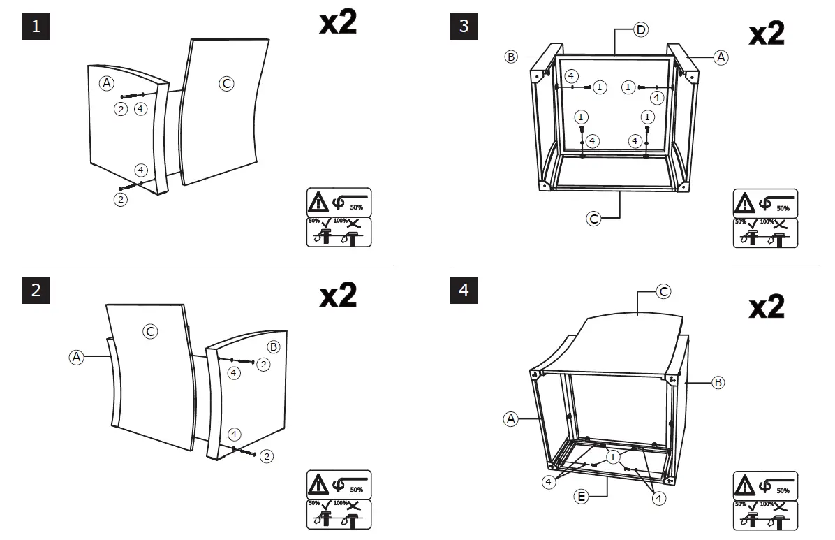 COSTWAY HW68667 3 Piece Wicker Furniture Set 2