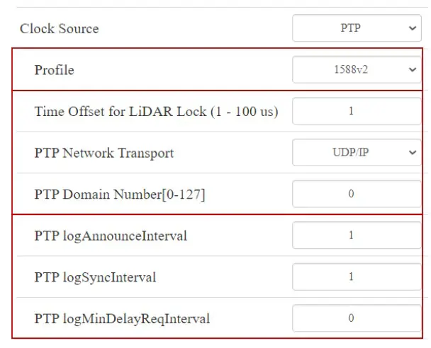 HESAI Pandar40P 40 Channel Mechanical LiDAR - Web Control 8
