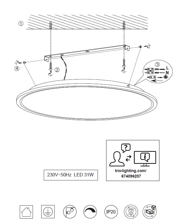TRIO-674096232-Ceiling-Lamp-Instruction-Manual-fig-1