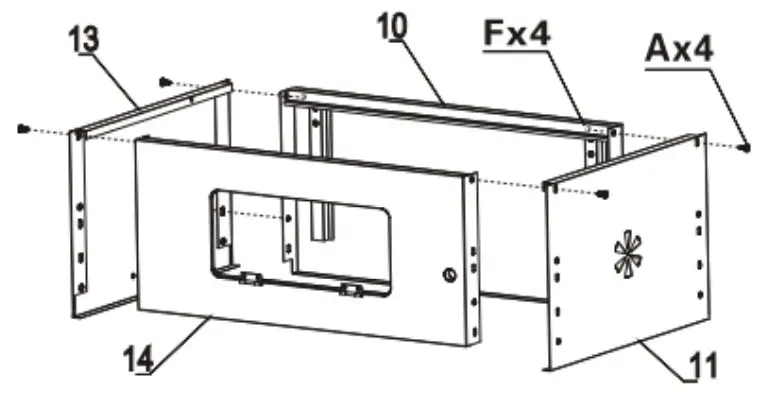 toboli 62809 BBQ Charcoal Trolley - Assembly
