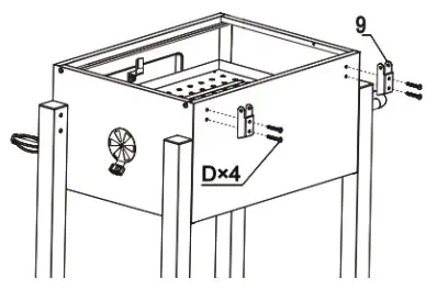toboli 62809 BBQ Charcoal Trolley - Figure 10
