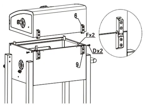 toboli 62809 BBQ Charcoal Trolley - Figure 14