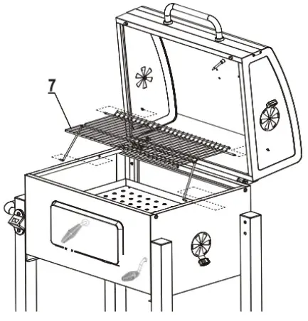 toboli 62809 BBQ Charcoal Trolley - Figure 15