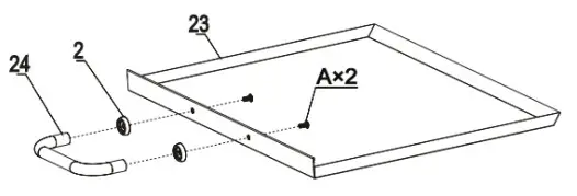 toboli 62809 BBQ Charcoal Trolley - Figure 16