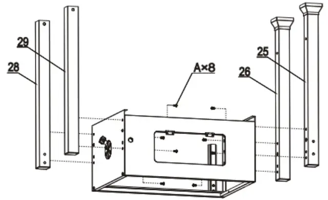 toboli 62809 BBQ Charcoal Trolley - Figure 2