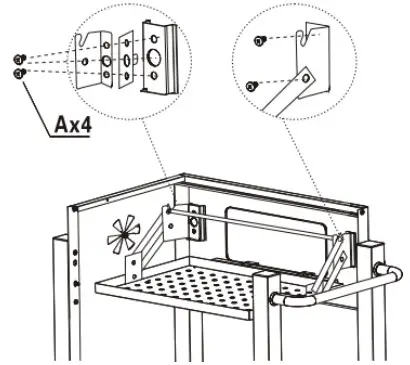 toboli 62809 BBQ Charcoal Trolley - Figure 6