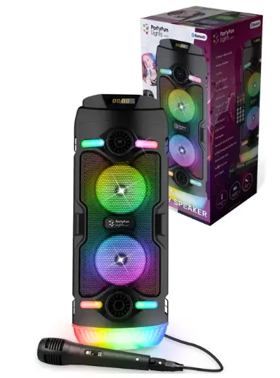 PartyFunLights 86285 Karaoke Party Speaker-FIG1