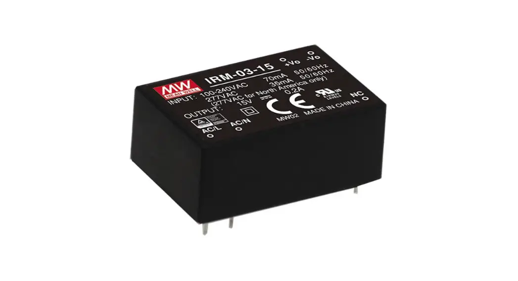 Mw Irm-03 Series 3w Single Output Encapsulated Type Instruction Manual