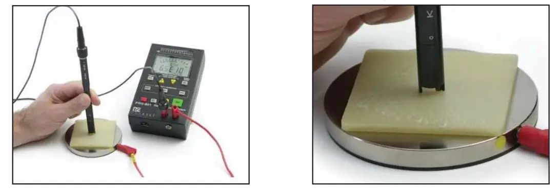 : Measurement setup for probe measurement of a material or device as described in ANSI/ESD
STM11.13