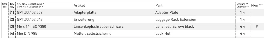 SW-MOTECH-GPT-06-851-30000-ANBAUANLEITUNG-Set-for-Yamaha-6