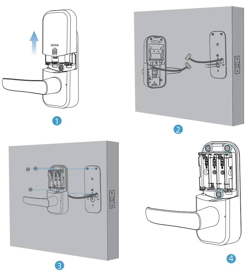 SMONET SMUS ZNS H001 BLK Keyless Smart Lock-fig12