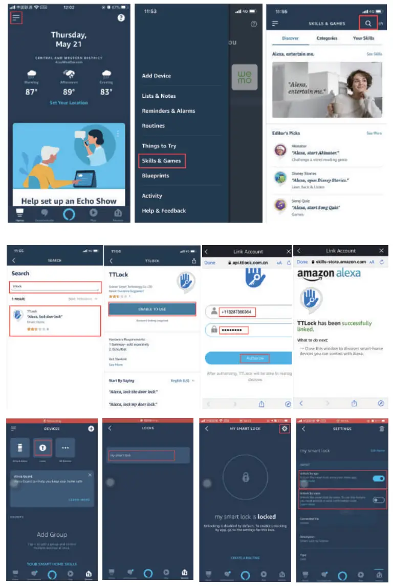 SMONET SMUS ZNS H001 BLK Keyless Smart Lock-fig29