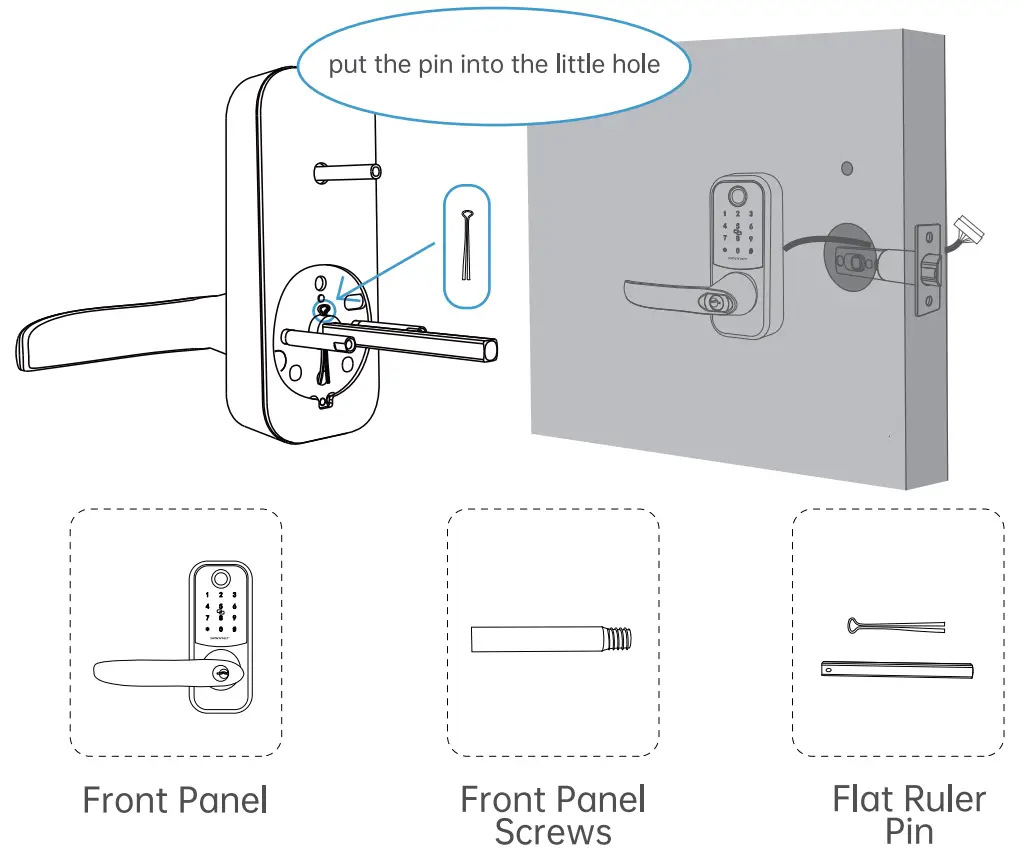SMONET SMUS ZNS H001 BLK Keyless Smart Lock-fig9