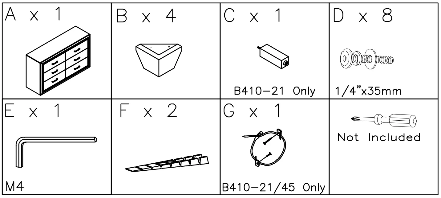 ASHLEY B410 21 Lonnix Dresser - Fig4