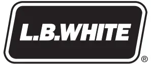 L B WHITE logo