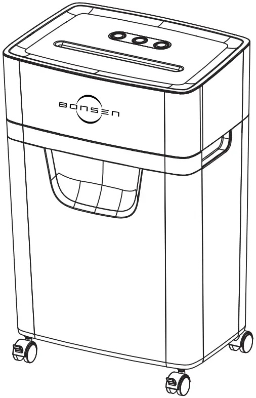 BONSEN S3102 Cross-Cut Paper Shredder