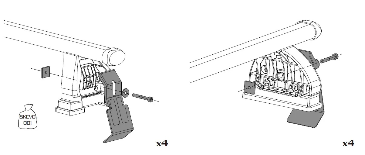 Green-Valley-EASY-ONE-EVO-Roof-Bars-Roof-Rack-Evo-Compatible-With-Fiat-FIG-10