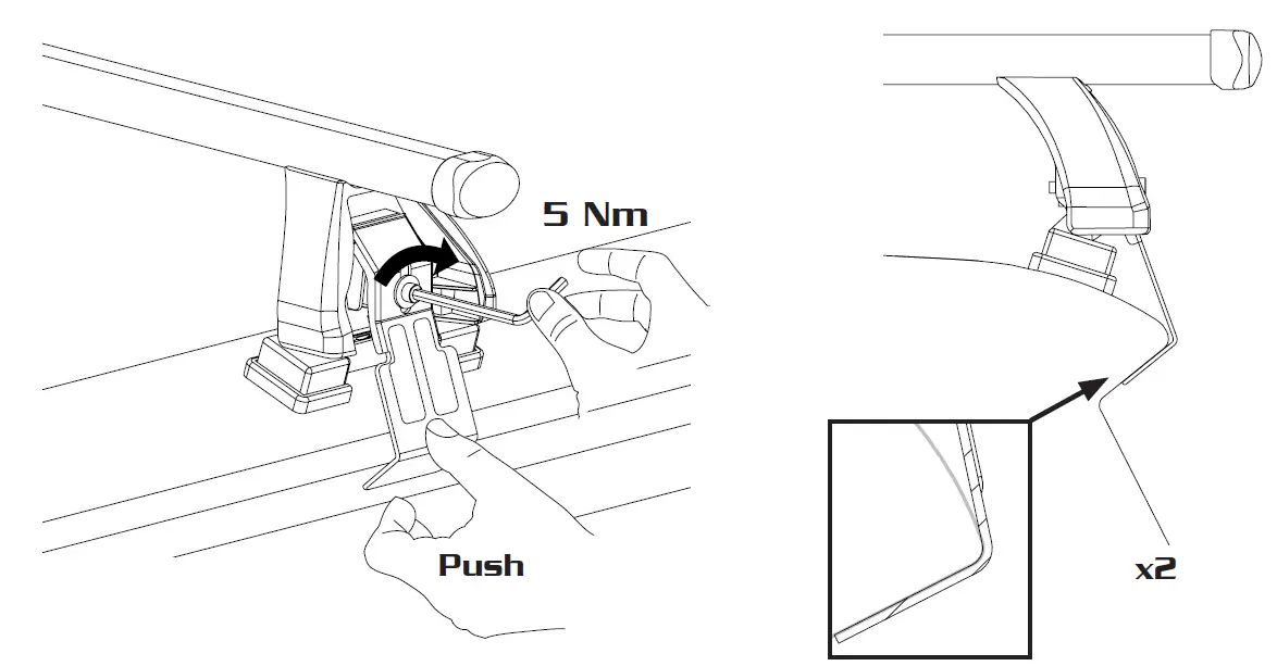 Green-Valley-EASY-ONE-EVO-Roof-Bars-Roof-Rack-Evo-Compatible-With-Fiat-FIG-12