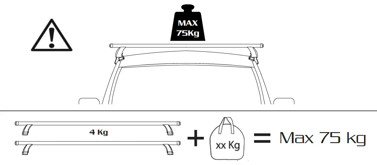 Green-Valley-EASY-ONE-EVO-Roof-Bars-Roof-Rack-Evo-Compatible-With-Fiat-FIG-20