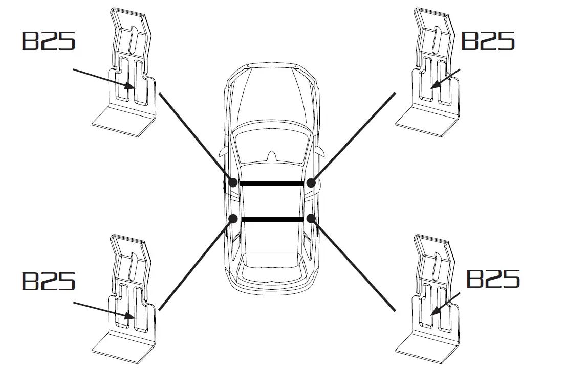 Green-Valley-EASY-ONE-EVO-Roof-Bars-Roof-Rack-Evo-Compatible-With-Fiat-FIG-9
