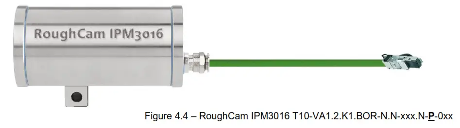 SAMCON RoughCam IPM3016 Robust CCTV Network Camera - Figure 4.2 – Figure 4.4 – RoughCam IPM3016 T10-VA1.2.K1.BOR-N.N-xxx.N-P-0xx