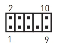JAUD1: Front Audio Connector