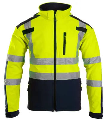 BLUEWEAR 022683 HI VIS Fleece Softshell Jacket