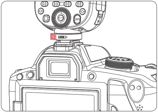 NEEWER Z1 TTL Li ion Round Head Camera Flash - Mount Unmount flash
