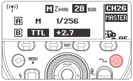 NEEWER Z1 TTL Li ion Round Head Camera Flash - Wireless Settings