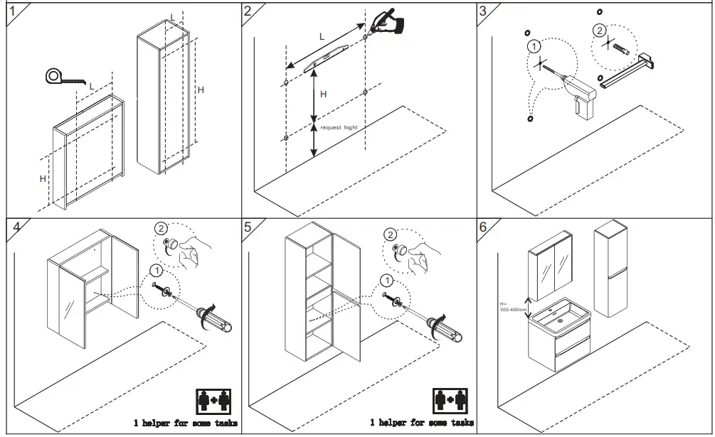 PENDLE Range Bathroom Furniture Fitting - plug screws