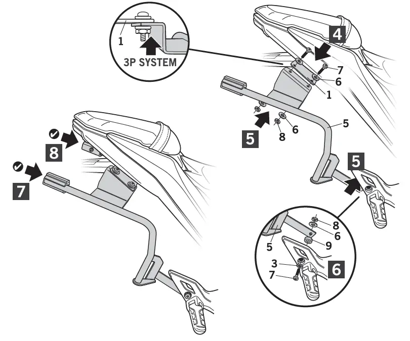 SHAD Exclusive 3P System Side Cases Fitting Zontes parts