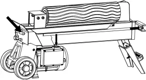 LOG SPLITTER OPERATION