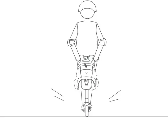 ninebot ES1L Electric Kick Scooter - DO NOT carry heavy objects