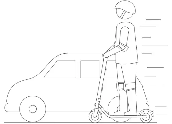 ninebot ES1L Electric Kick Scooter - DO NOT overtake