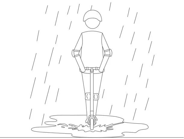 ninebot ES1L Electric Kick Scooter - DO NOT ride the scooter in the rain