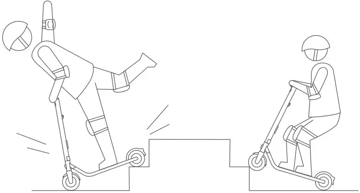 ninebot ES1L Electric Kick Scooter - DO NOT ride up and down stairs