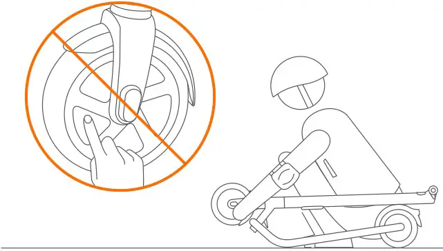 ninebot ES1L Electric Kick Scooter - DO NOT touch the hub motor