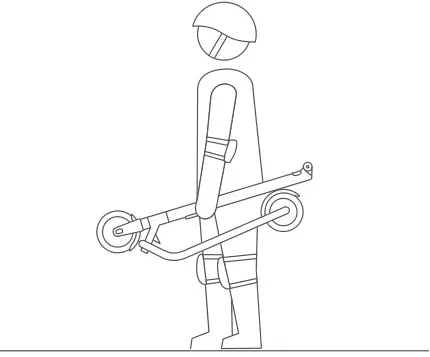 ninebot ES1L Electric Kick Scooter - Lift by the stem